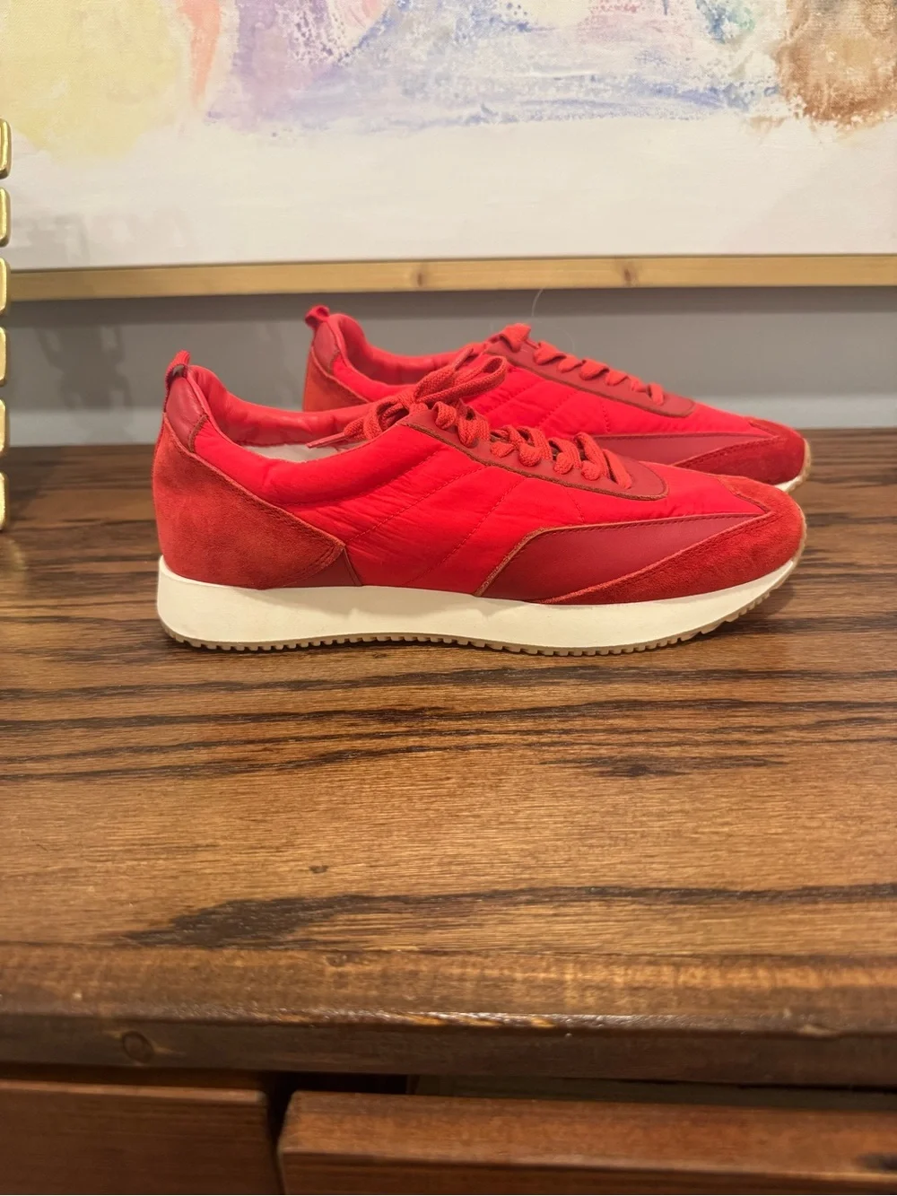 Matisse Women’s Philly Lace Up Sneakers Red